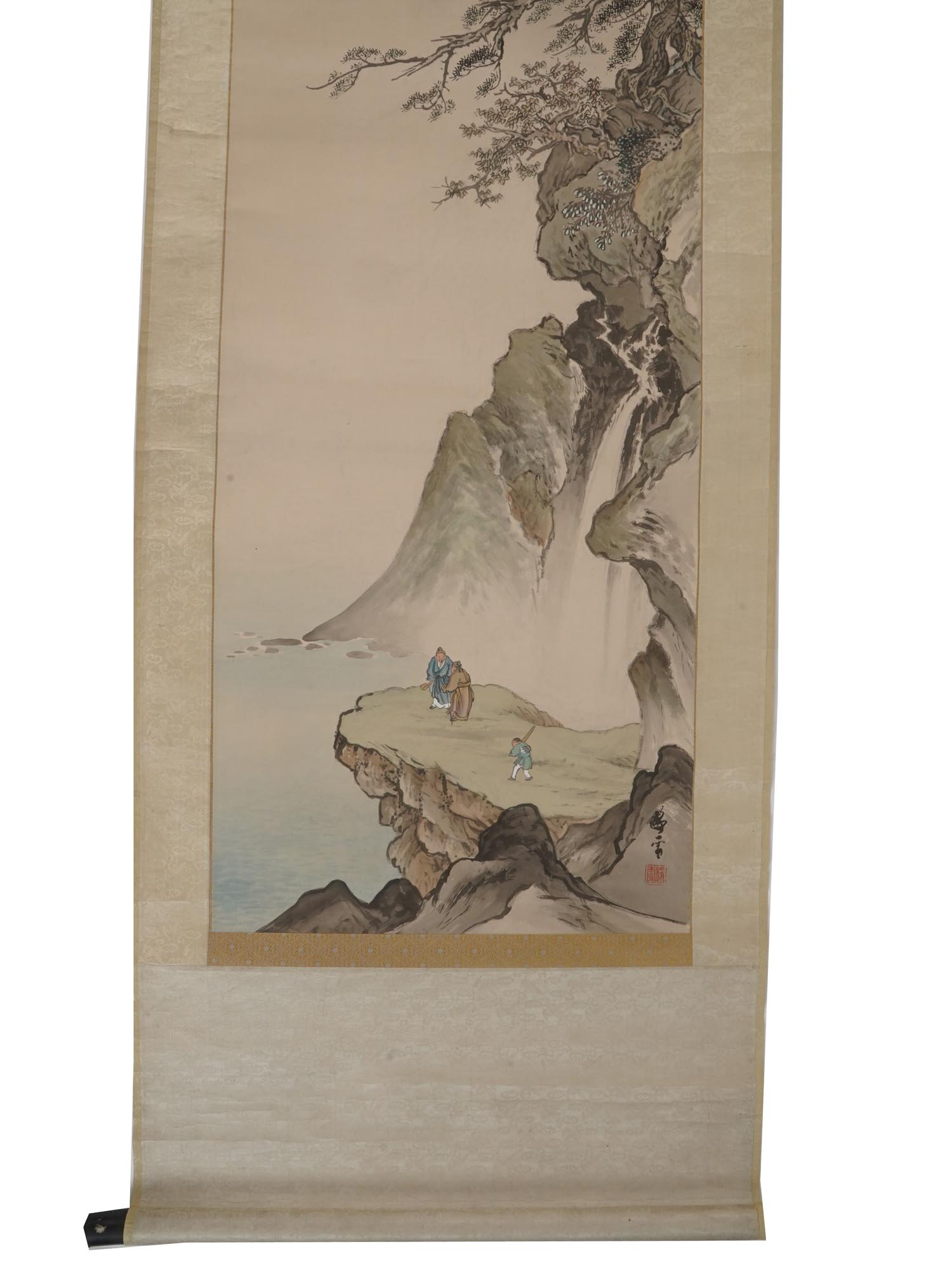 CHINESE LANDSCAPE HANGING SCROLLS AND CALLIGRAPHY PIC-7